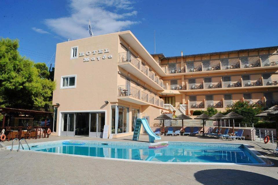 Hotel Magda Agia Marina  Buitenkant foto